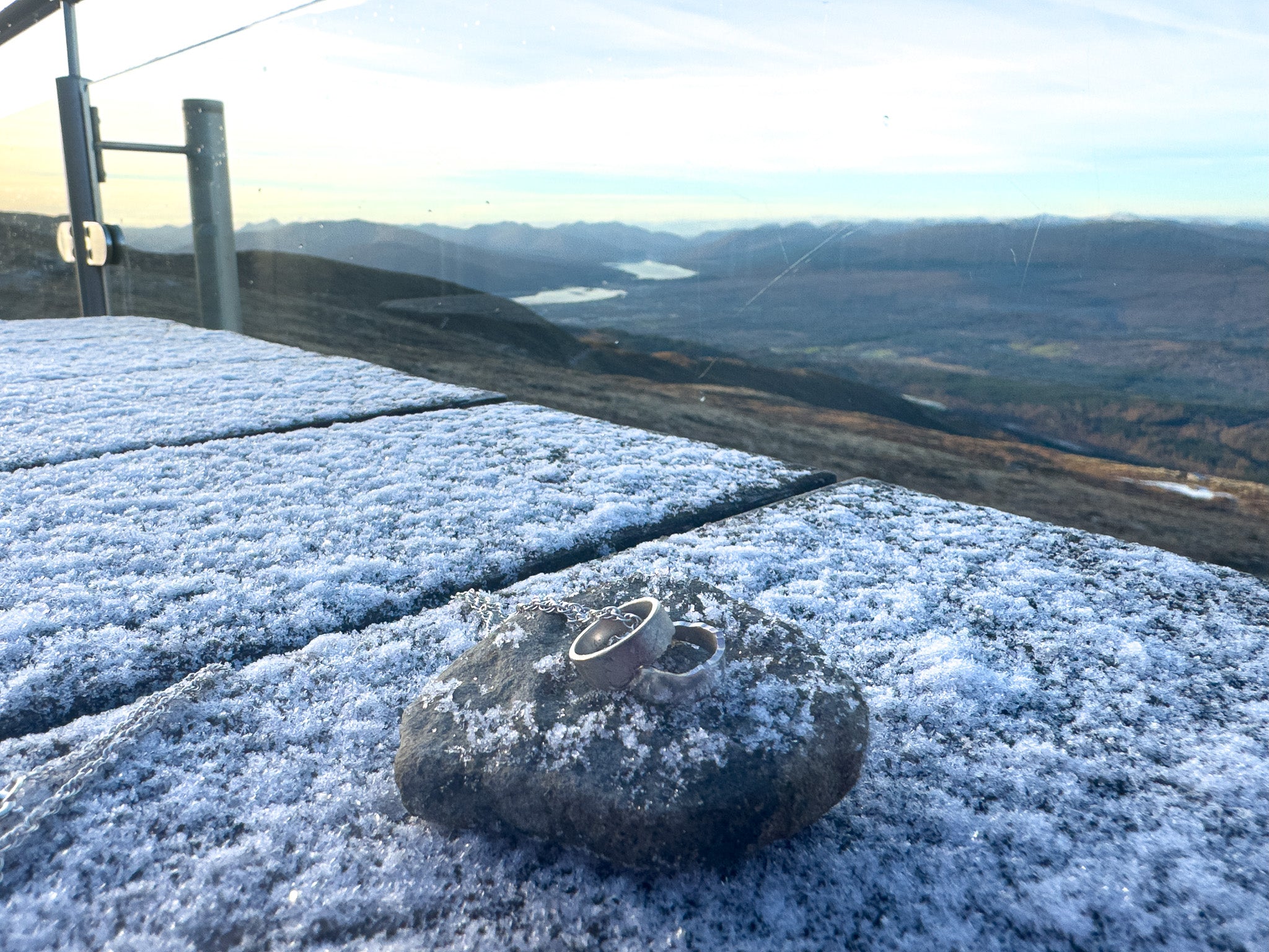 Nevis Mountain Collection Hoop Necklace