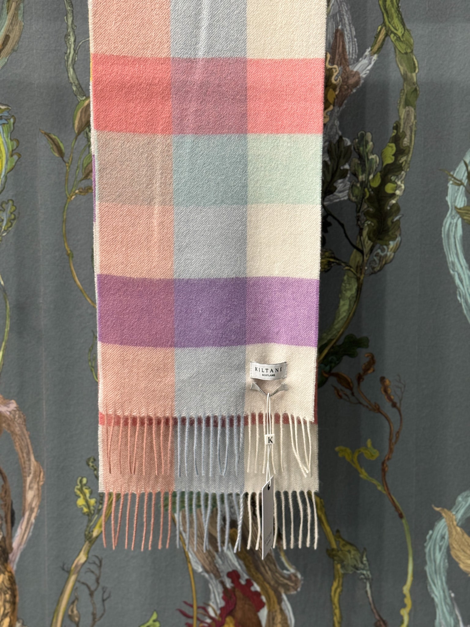 3 Square Cashmere Scarf - Candy