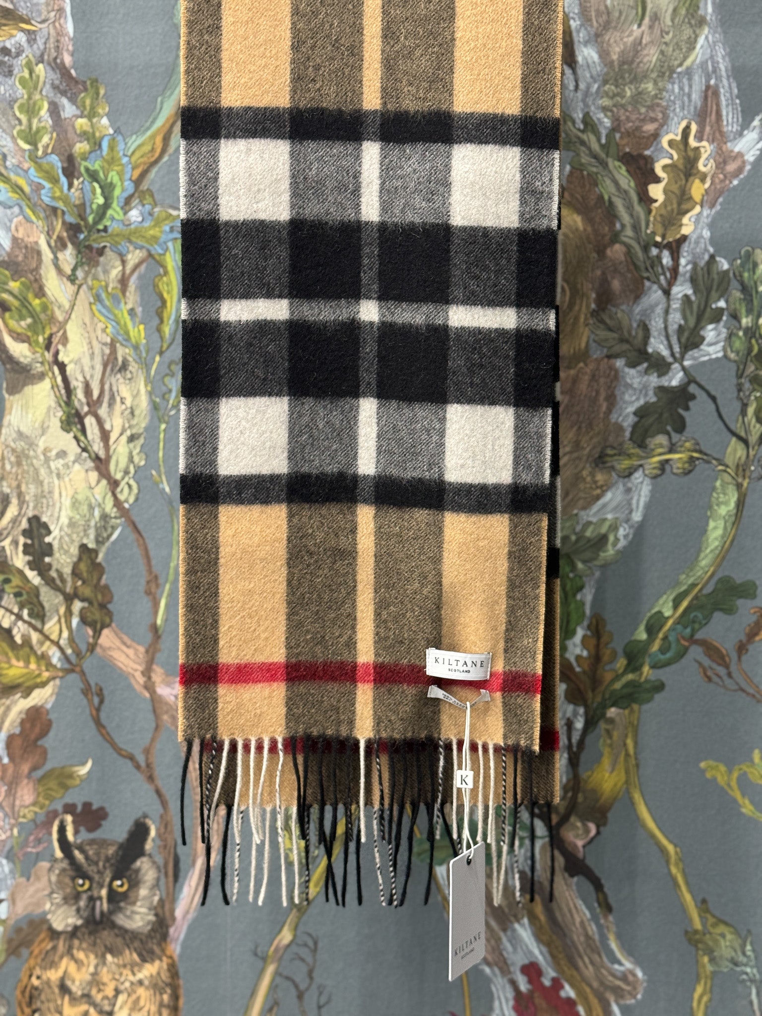 Cashmere Exploded Camel Thompson Scarf